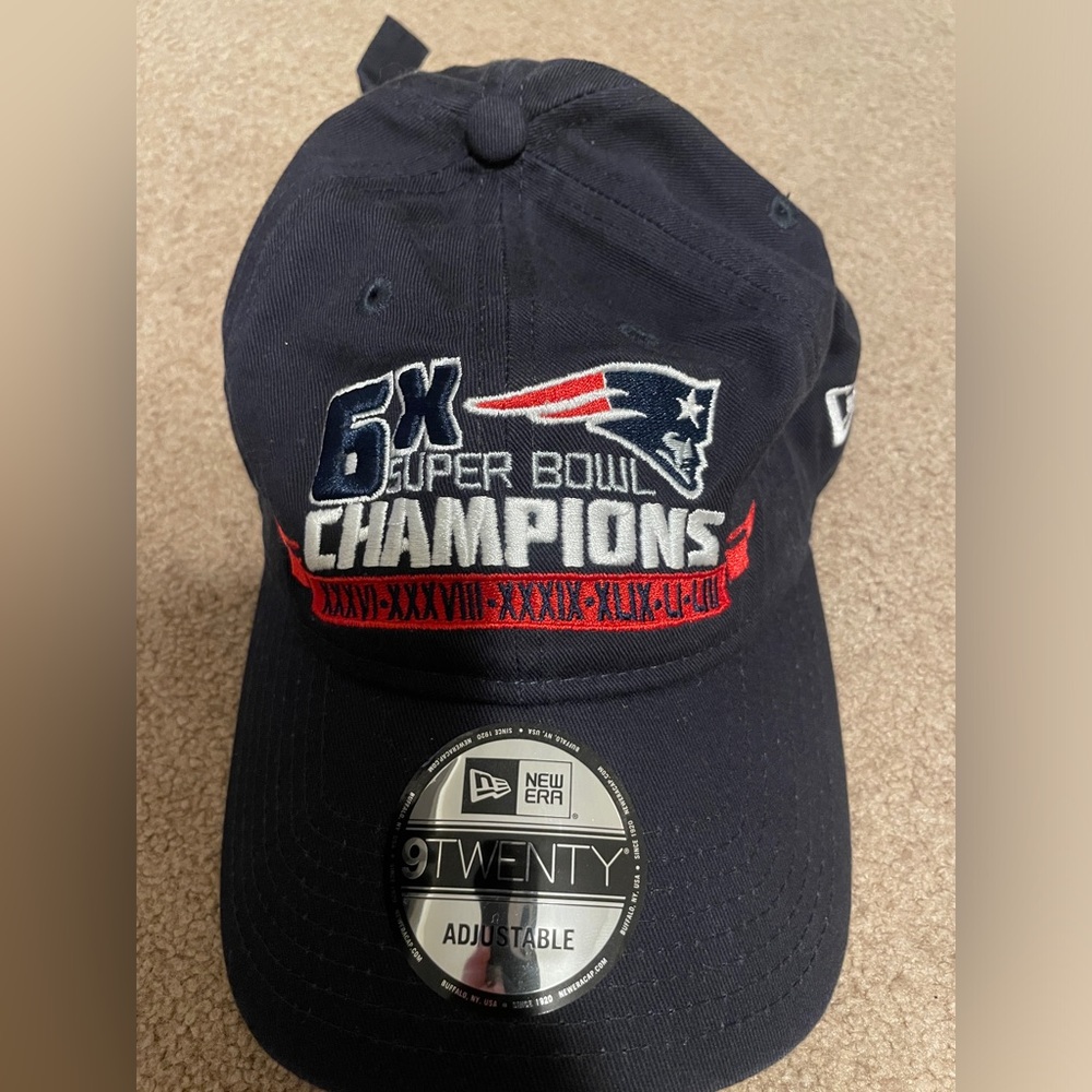 Brand new! New England Patriots New Era 6 Time Super Bowl Champions 9Twenty